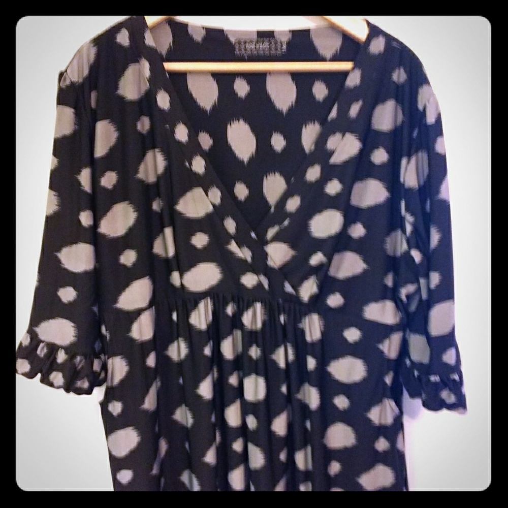 Adorable print dress 3x